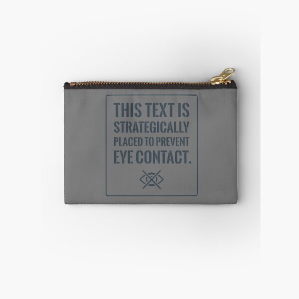 Item preview, Funny Introvert Shirt: Strategically Placed To Prevent Eye Contact (Grey Text) designed and sold by RetroNeon.