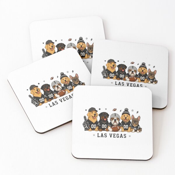 Item preview, Cute Football Dogs Las Vegas Team Spirit Illustration designed and sold by OscarTorr24347.