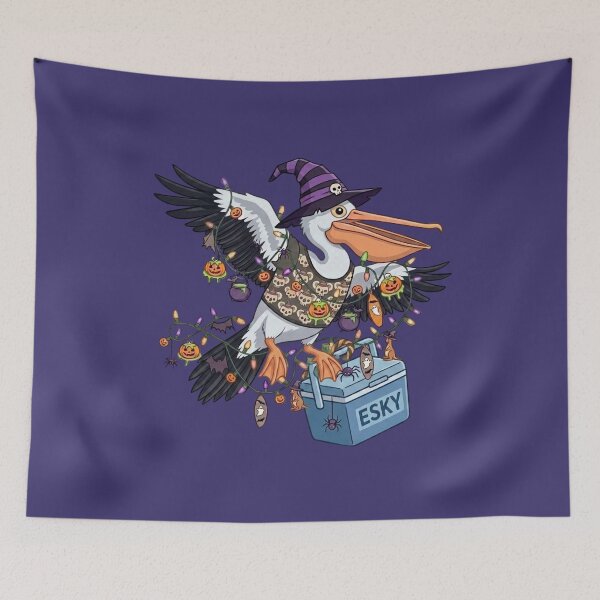 Item preview, Australian Halloween Pelican Festive Pumpkins Lights designed and sold by Wennebabs.