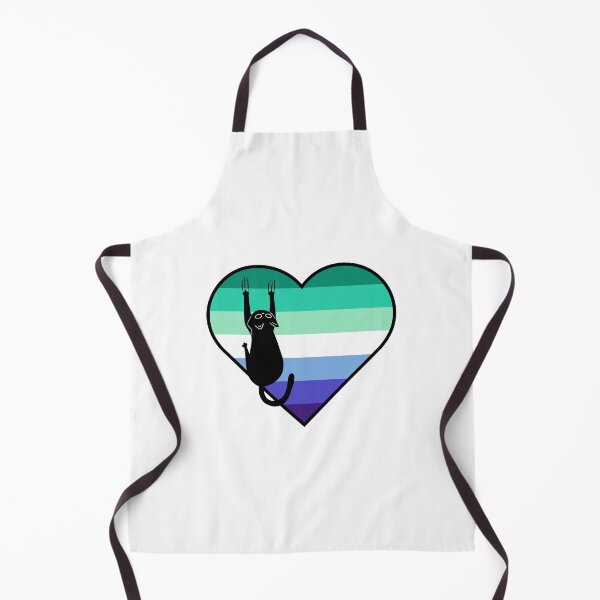 Item preview, Cat Scratch Gay Flag Heart designed and sold by Kit Barrie Creations.