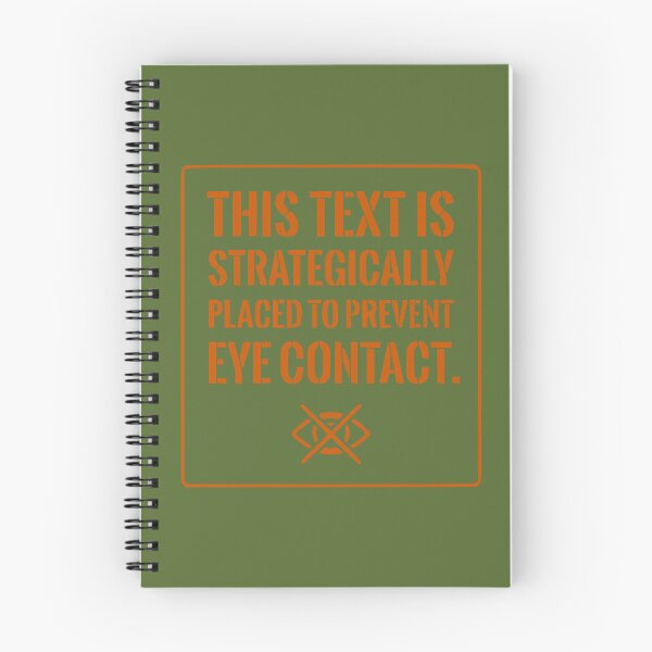 Item preview, Funny Introvert Shirt: Strategically Placed To Prevent Eye Contact (Orange Text) designed and sold by RetroNeon.