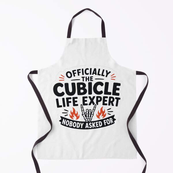Item preview, Officially The Cubicle Life Expert Skeleton Hand Funny Office Work Sarcastic Quote designed and sold by raedattia.