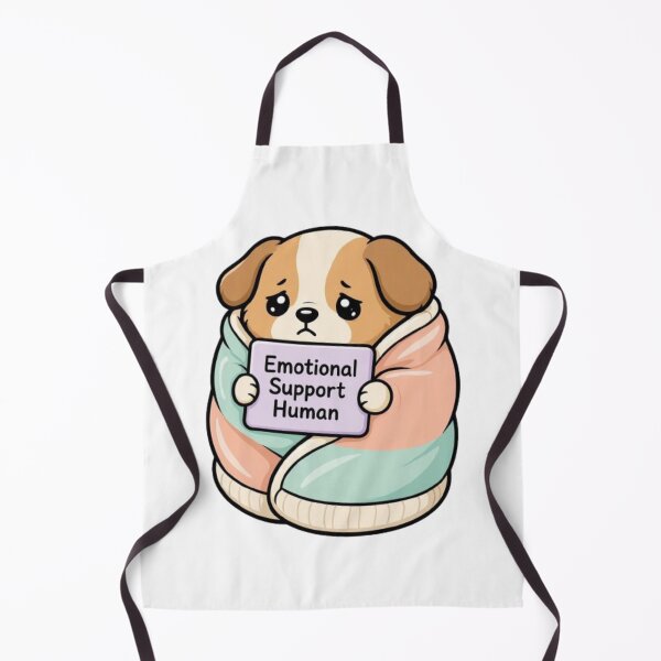 Item preview, Emotional Support Human - Cozy Dog in Blanket Anxiety Relief Design designed and sold by Interactive-Art.