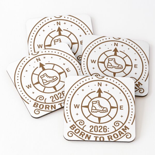 Item preview, 2026 Born To Roam Compass designed and sold by WearTheVibe Store.