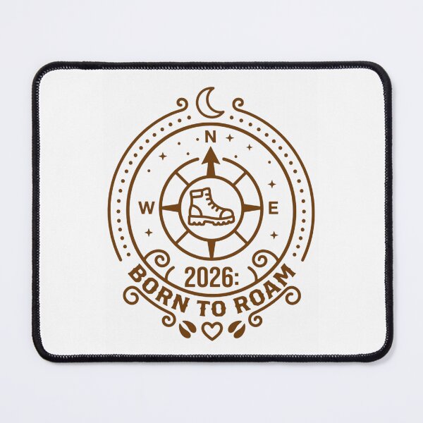 Item preview, 2026 Born To Roam Compass designed and sold by WearTheVibe Store.