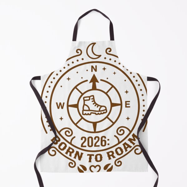 Item preview, 2026 Born To Roam Compass designed and sold by WearTheVibe Store.