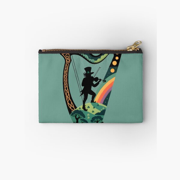 Item preview, Celtic Leprechaun Fiddle Silhouette Irish Folklore Art designed and sold by designscreators.