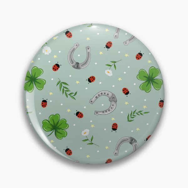 Item preview, Good Luck and Ladybugs - Whimsical Seamless Pattern designed and sold by BHDigitalArt.