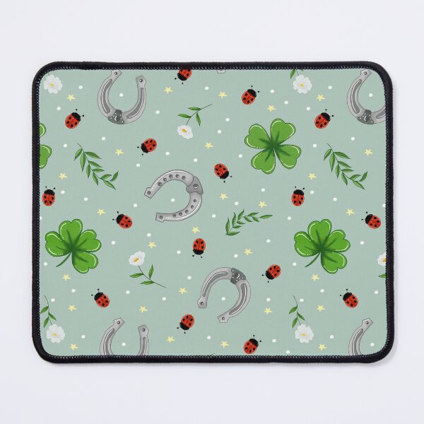 Item preview, Good Luck and Ladybugs - Whimsical Seamless Pattern designed and sold by BHDigitalArt.