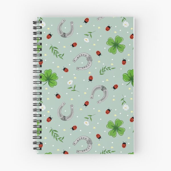 Item preview, Good Luck and Ladybugs - Whimsical Seamless Pattern designed and sold by BHDigitalArt.