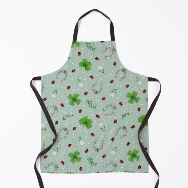 Item preview, Good Luck and Ladybugs - Whimsical Seamless Pattern designed and sold by BHDigitalArt.