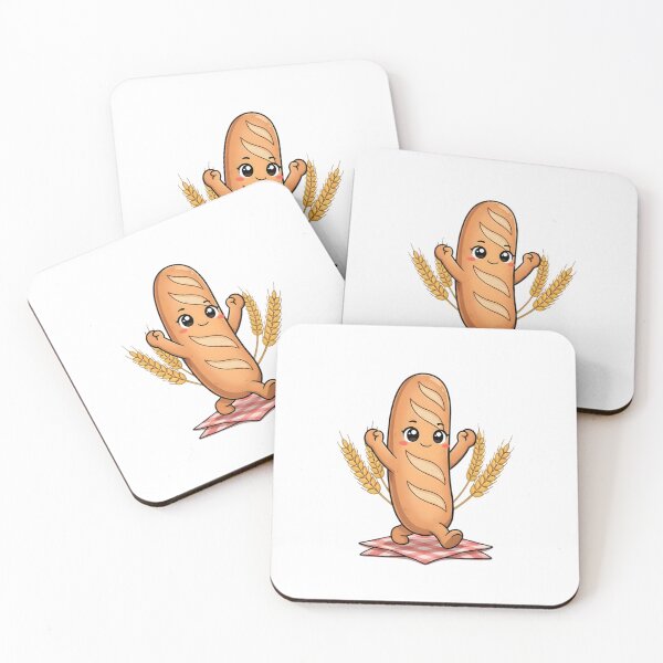Item preview, Cute Kawaii French Baguette Bread Sticker designed and sold by ChibiPCStudio.