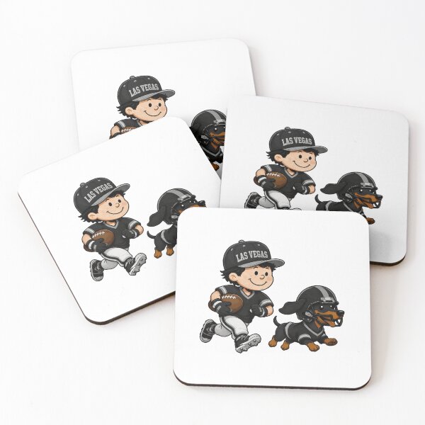 Item preview, Las Vegas Football Player And Dog Cartoon Artwork designed and sold by OscarTorr24347.