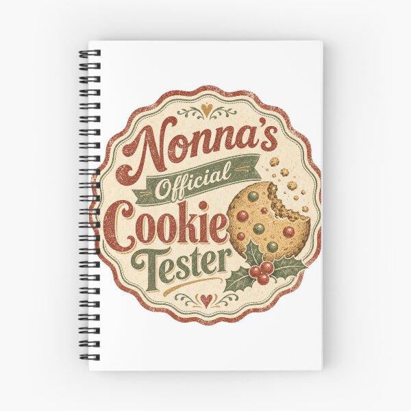 Item preview, Nonna's Official Cookie Tester Vintage Christmas Badge designed and sold by BoosterShop.