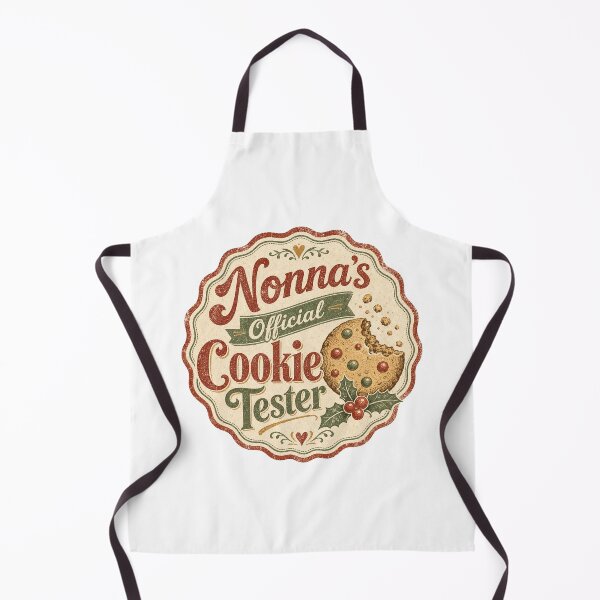 Item preview, Nonna's Official Cookie Tester Vintage Christmas Badge designed and sold by BoosterShop.