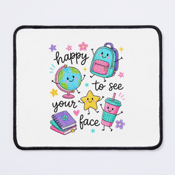 Item preview, Happy to See Your Face Cute Back to School Doodle designed and sold by Merchrise.