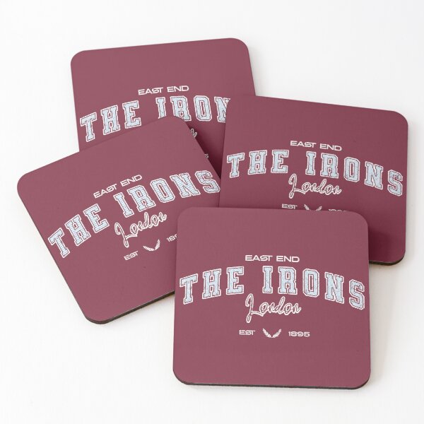 Item preview, East End The Irons Vintage Retro Soccer Football designed and sold by Red-since-1892.