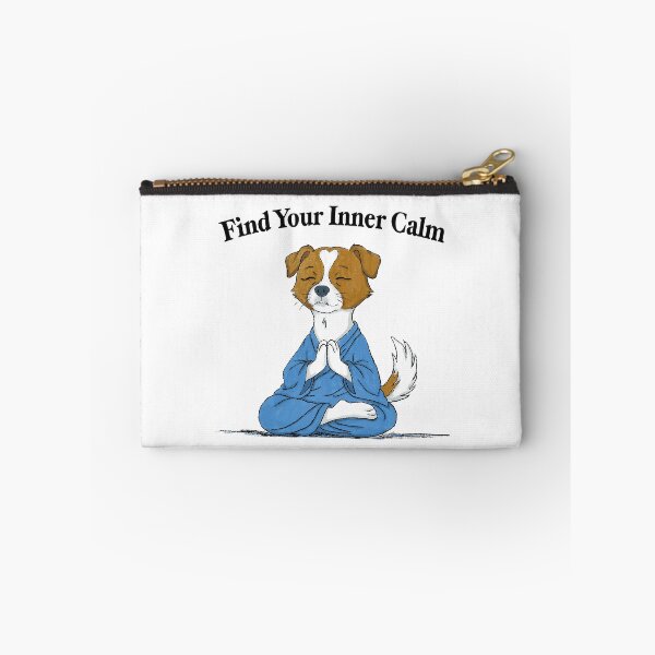 Item preview, Zen Meditation Dog Illustration for Yoga Lovers designed and sold by LafinaArt.