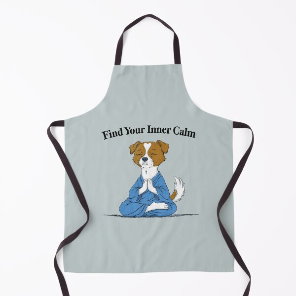 Item preview, Zen Meditation Dog Illustration for Yoga Lovers designed and sold by LafinaArt.