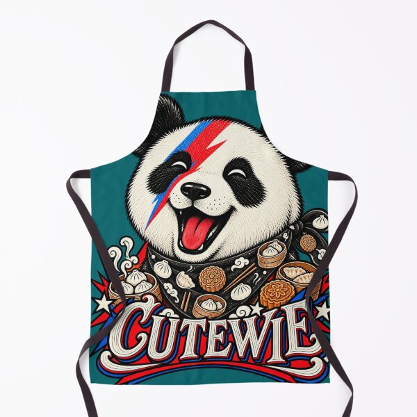 Item preview, CUTEWIE Panda Dim Sum - Ziggy Stardust Panda Foodie Rock Poster designed and sold by BRTHRCNK01.