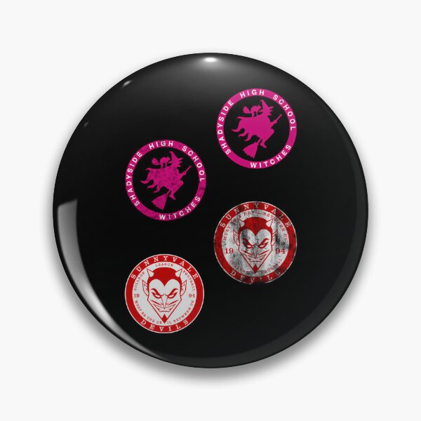 Item preview, Pink Witch On Broomstick And Red Devil Mascot designed and sold by deniz-.