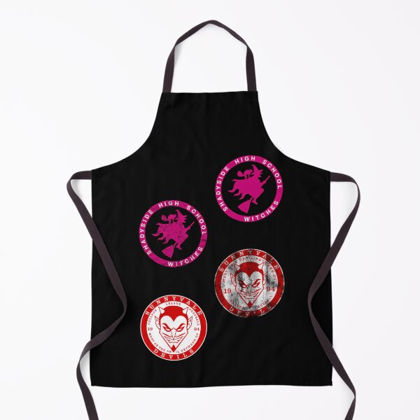 Item preview, Pink Witch On Broomstick And Red Devil Mascot designed and sold by deniz-.