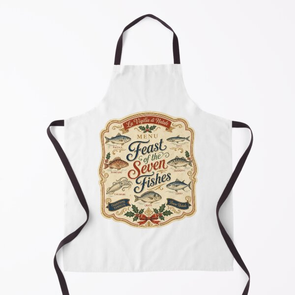 Item preview, Feast of the Seven Fishes Vintage Italian Christmas Eve Menu designed and sold by BoosterShop.