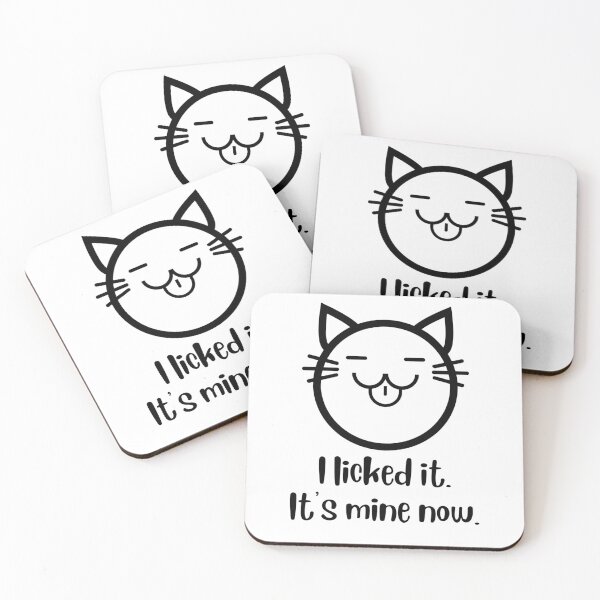 Item preview, I Licked It Cat Face designed and sold by Kit Barrie Creations.