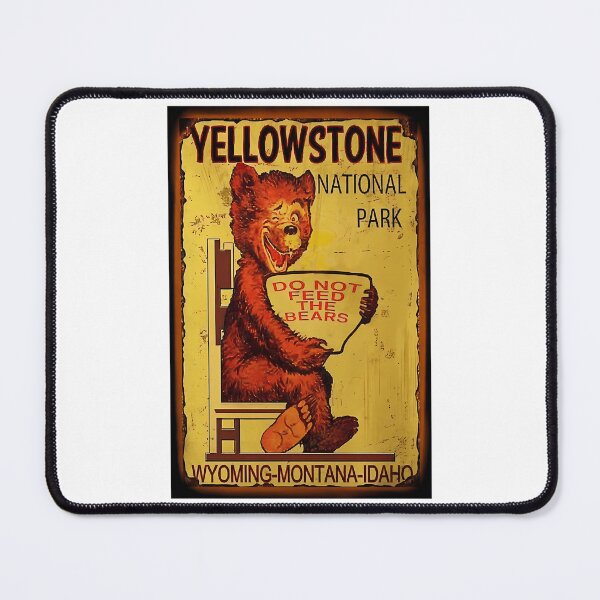 Item preview, Retro Yellowstone National Park Do Not Feed The Bears Vintage designed and sold by UKCoinsShopp.