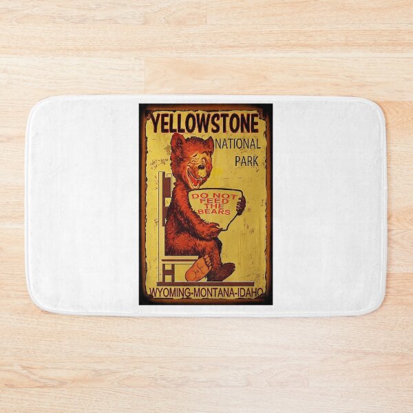 Item preview, Retro Yellowstone National Park Do Not Feed The Bears Vintage designed and sold by UKCoinsShopp.