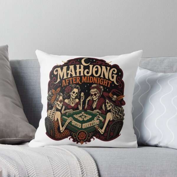 Item preview, Spooky Halloween Mahjong Club – Mahjong Lover Design designed and sold by JansenGS.