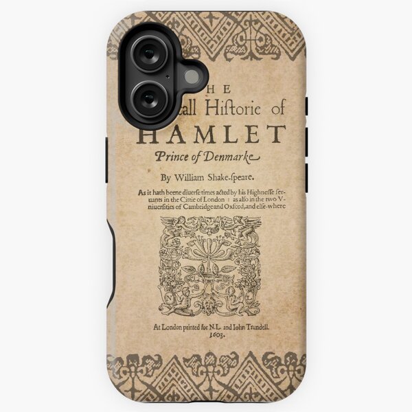 Vista previa del artículo con la obra «Shakespeare, Hamlet 1603», diseñado y vendido por bibliotee.