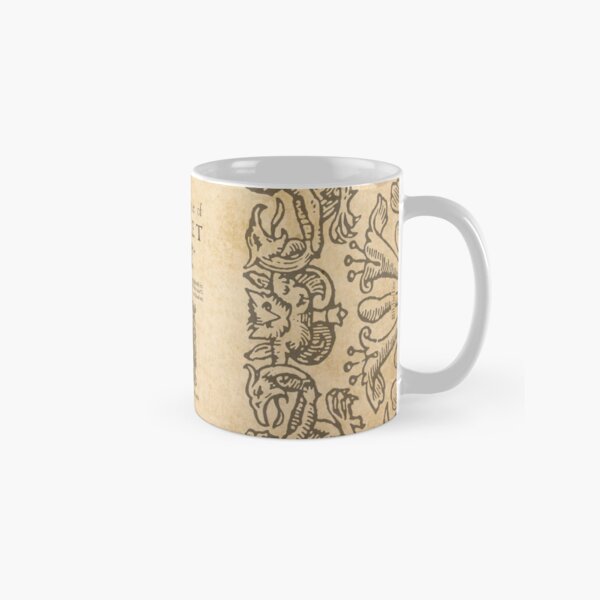 Shakespeare, Hamlet 1603 Taza clásica