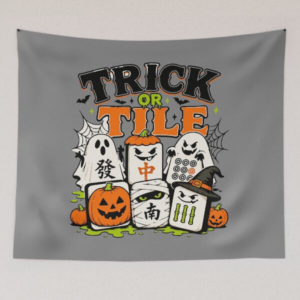 Item preview, Spooky Halloween Mahjong Club – Mahjong Lover Design designed and sold by JansenGS.
