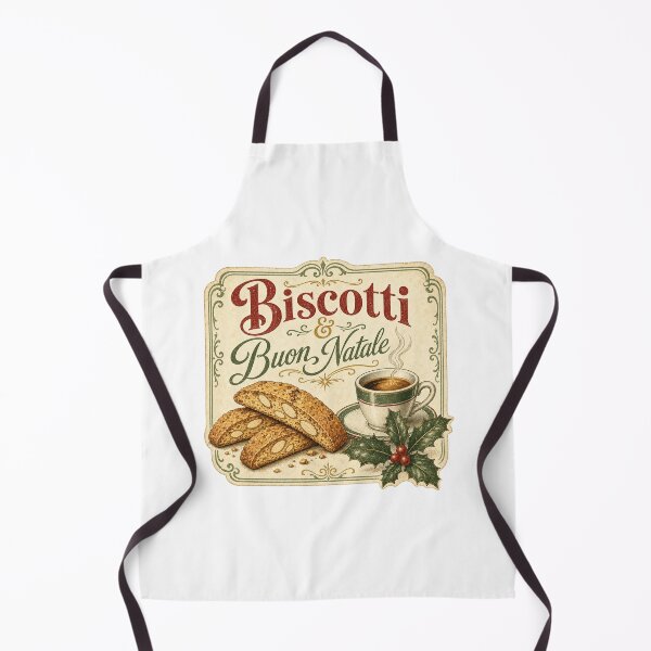 Item preview, Biscotti and Buon Natale Vintage Italian Christmas Coffee Design designed and sold by BoosterShop.