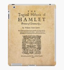 Shakespeare, Hamlet 1603 iPad Case/Skin