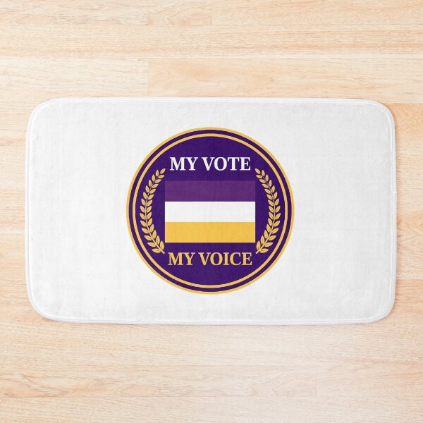 Item preview, My Vote My Voice Suffragette Colors Purple White Gold Voting design  designed and sold by VYBE DARK Studio.