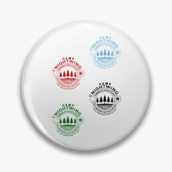 Item preview, Summer Camp Pine Trees And Survival Badge Emblems designed and sold by deniz-.