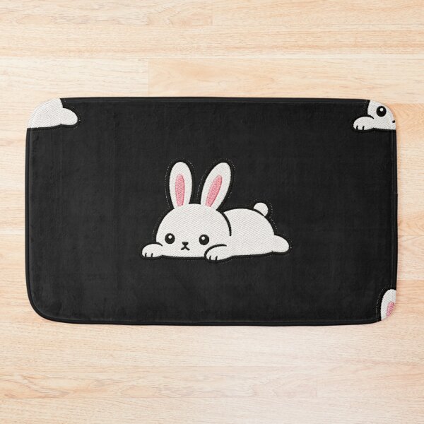 Item preview, Lazy Rabbit Lying Down Kawaii Embroidery Patch designed and sold by ColorSplash123.