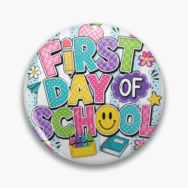 Item preview, First Day of School Colorful Teacher Student designed and sold by Merchrise.