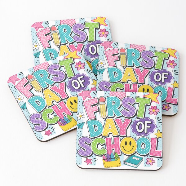 Item preview, First Day of School Colorful Teacher Student designed and sold by Merchrise.