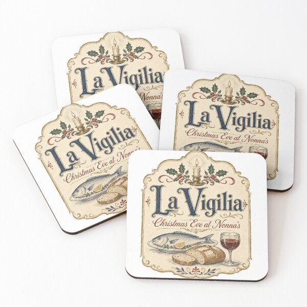 Item preview, La Vigilia Christmas Eve at Nonna's Vintage Christmas Eve Menu designed and sold by BoosterShop.