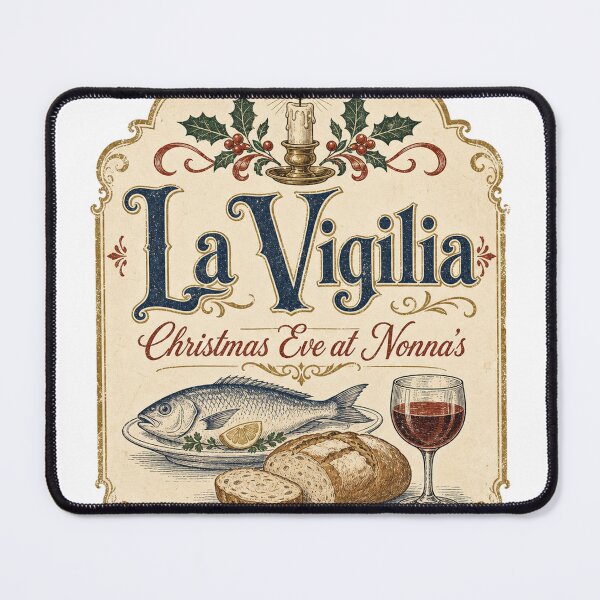 Item preview, La Vigilia Christmas Eve at Nonna's Vintage Christmas Eve Menu designed and sold by BoosterShop.