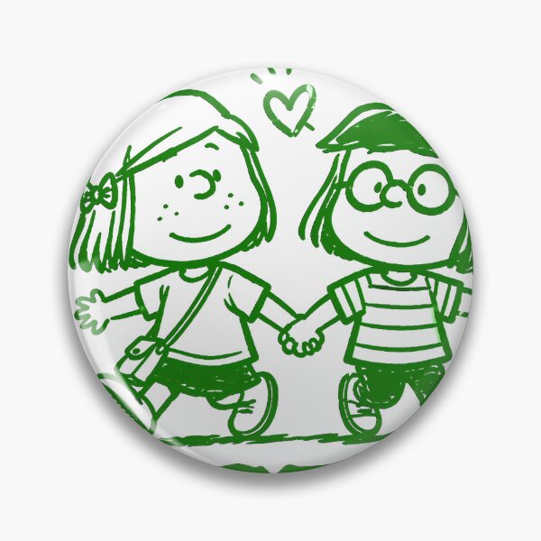 Item preview, Peanuts Marcie Peppermint Patty Besties designed and sold by FlutterDtealArt.