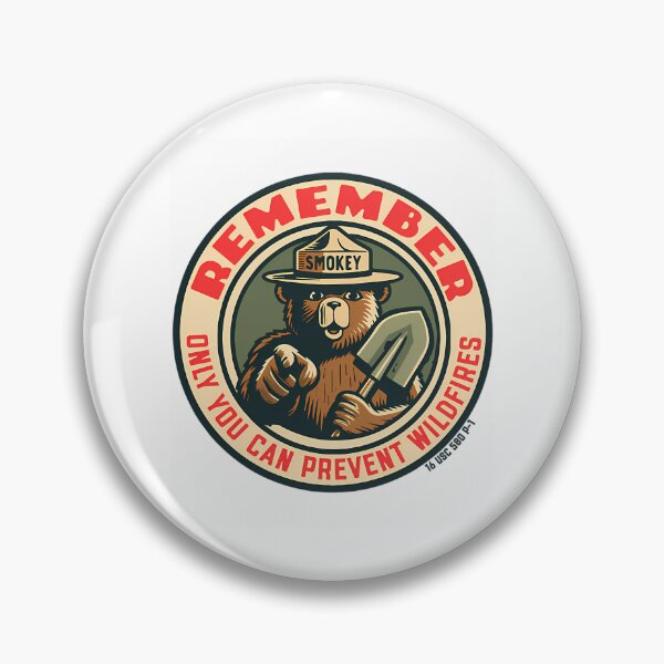 Item preview, Smokey Bear Remember Only You Can Prevent Wildfires Officially Licensed Art designed and sold by UKCoinsShopp.