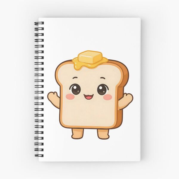 Item preview, Cute Kawaii Butter Toast Bread Sticker designed and sold by ChibiPCStudio.