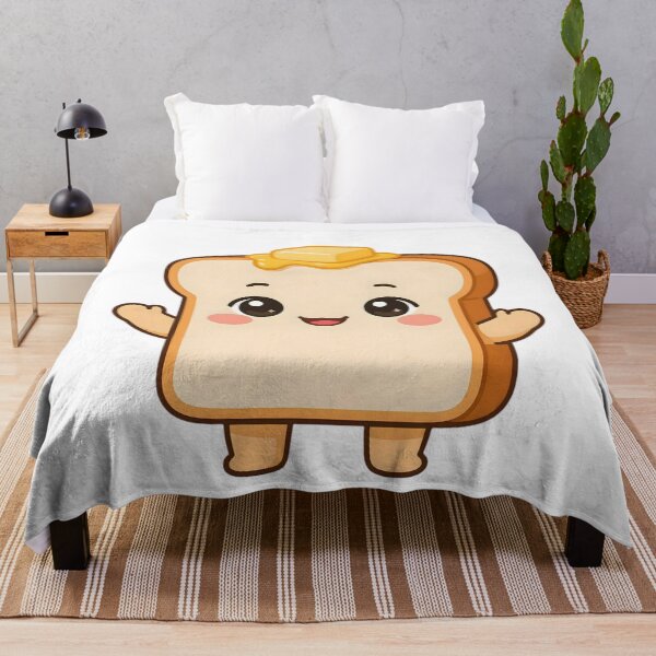 Item preview, Cute Kawaii Butter Toast Bread Sticker designed and sold by ChibiPCStudio.