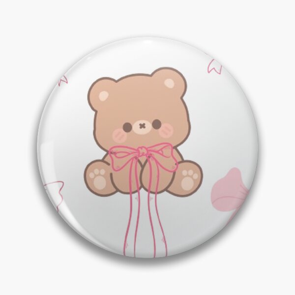 Item preview, Cute Pastel Teddy Bear Pink Bow Cherry Coquette designed and sold by TibbuTees.