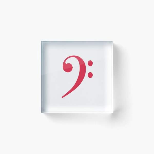 Item preview, Bass clef red designed and sold by Inspirationmotivation.