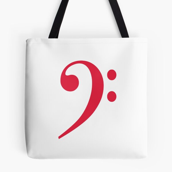 Item preview, Bass clef red designed and sold by Inspirationmotivation.